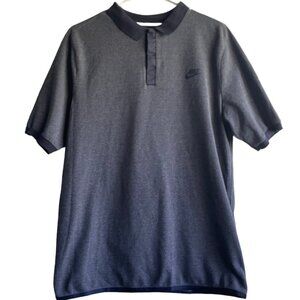 Nike Men's Carbon Obsidian Heather Short Sleeve Bonded 2.0 Polo Shirt Size Large